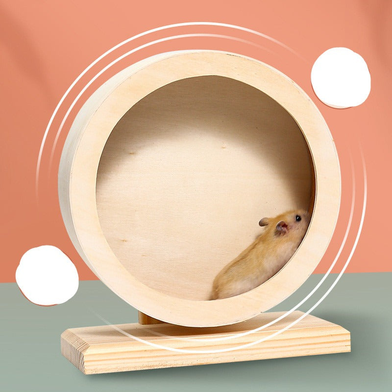 FrayNest SilentGlide™ 12" Wooden Exercise Wheel
