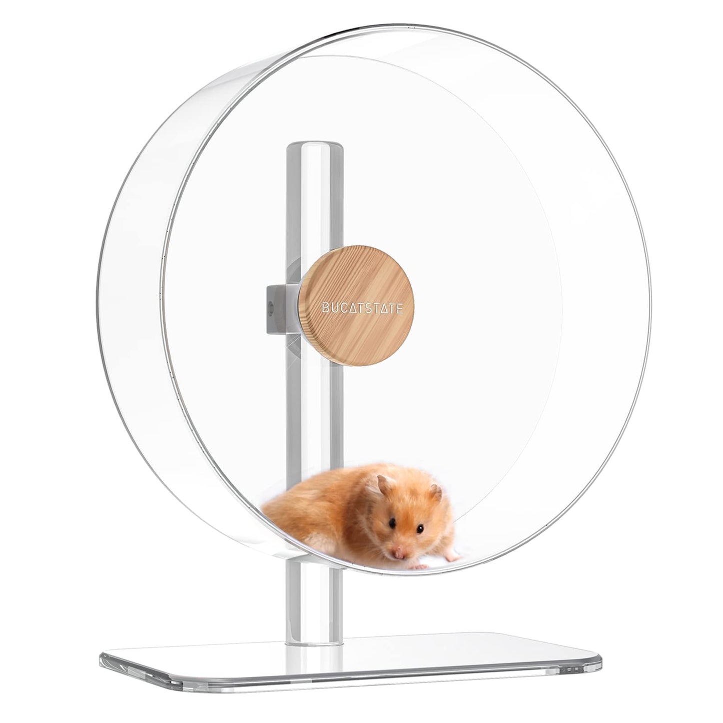 BUCATSTATE 12.5" Silent Acrylic Hamster Exercise Wheel