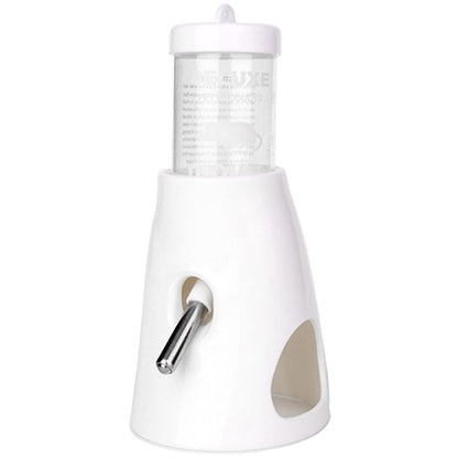 Hamster water bottle hideout stand detail view