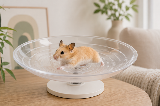 Silent Flying Saucer Exercise Disc for Small Pets