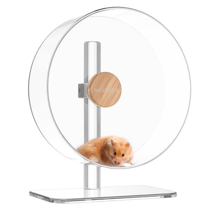 BUCATSTATE 12.5" Silent Acrylic Hamster Exercise Wheel